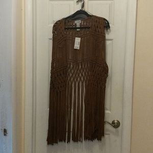 60's style fringe vest